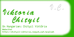 viktoria chityil business card